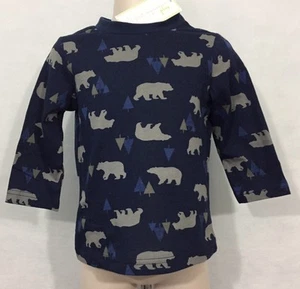 T-shirt orsetto polare LS nuova/etichetta 18 mesi prima impressione bambino ragazzo 100% cotone - Foto 1 di 5