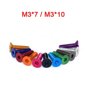 M3*7/M3*10 7075 Alu Alloy Hex Socket Countersunk Head Screw Model Hexagon Bolts - Picture 1 of 13