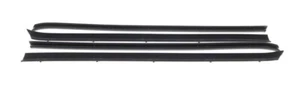 Front Door Beltline Window Felts 4pc 77-80 Chevy GMC Pickup Blzr Jimmy Suburban - Picture 1 of 2