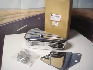 Caja de herramientas Harley cromo lado izquierdo ovalado Softail 84-99 FLST 90-99 V-Twin 50-1012 X9 - Imagen 1 de 7