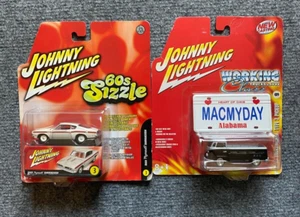 Johnny Lightning Diecast Cars Volkswagen 1969 Plymouth Barracuda Lot of 2 NEW - Picture 1 of 7