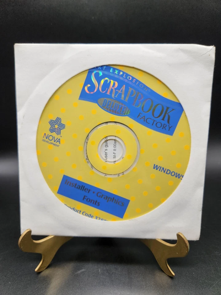 Art Explosion Scrapbook CD-ROM Installer Graphics Fonts Nova 1999 Windows  - Image 1 of 1
