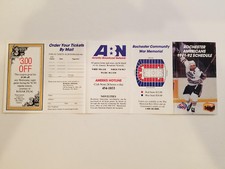 Rochester Americans 1991/92 AHL Minor Hockey Pocket Schedule - Kodak