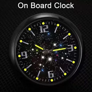 1x Car Clock Luminous Stick-On Digital Watch Quartz Clocks Vehicle Accessories - Picture 1 of 14