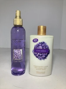 Vtg Victoria's Secret Love Spell 8oz Splash No Lid & 8.4oz Hydrating Body Lotion - Picture 1 of 9