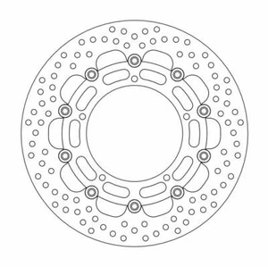 Fits Suzuki GSF 1250 S 2007-2010 Moto Masters Halo Racing Front Brake Disc - Imagen 1 de 5