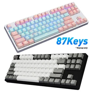 87Pcs/Set Keycaps Color Matching Light-proof Mechanical Keyboard Stylish - Picture 1 of 16
