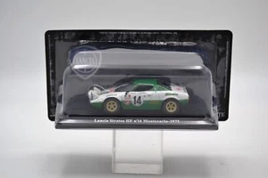 DIE CAST " LANCIA STRATOS HF NO. 14 MONTECARLO - 1975 " + HARD CASE BOX 2 SC... - Picture 1 of 1
