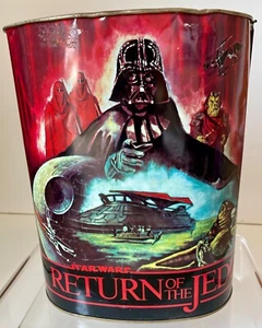 DE COLECCIÓN 1983 CHIENCO STAR WARS ROTJ El Retorno del Jedi bote de basura de metal residuos - Imagen 1 de 11