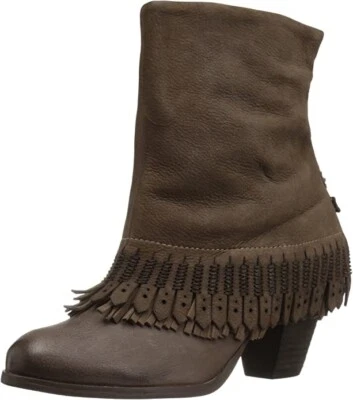 8 Nuevos botines para mujer Naughty Monkey Swing bajos topo con parte superior de cuero Foto 1 de 4