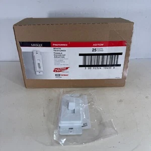 Máscara Hubbell AD70W Blanco Texturizado 1 Velocidad Interruptor de Palanca Adaptador de Encubrimiento 25 Piezas - Imagen 1 de 6