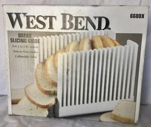 West Bend Bread Slicing Guide #6600X 1-2lb Loaves - Collapsible, CLEAN! - Picture 1 of 13