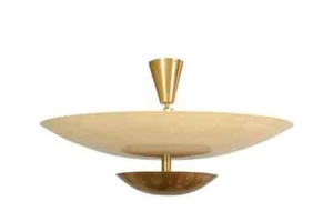6 Light Ceiling Flushmount Light Pendant Mid Century Brushed Brass Sputnik Light - Picture 1 of 7