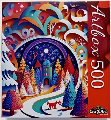 Rompecabezas colorido de la escena de cuento de hadas 500 piezas 20" × 12", NUEVO  Foto 1 de 3