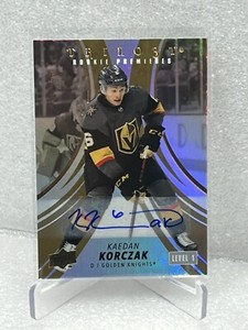 2022-23 Upper Deck Trilogy Gold #127 Kaedan Korczak AU 330/449