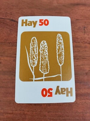 1973 Parker Brothers Pit Trading Game Replacement HAY Card Only - Image 1 of 2