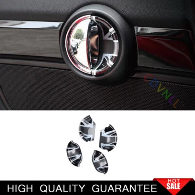 For Mini Cooper Clubman F54 2016-2022 Black Gray Inner Door Bowl Cover Trim 4PCS — 第 1/4 张图片