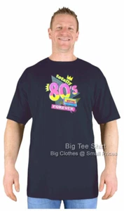 Camiseta grande para hombre camiseta ambiente años ochenta tallas 2XL 3XL 4XL 5XL 6XL 7XL 8XL - Imagen 1 de 5