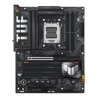 Asus TUF GAMING X870-PLUS WIFI AMD AM5 DDR5 HDI- USB4 M.2 SATA 2.5Gb-ETH ATX - Image 1 of 4