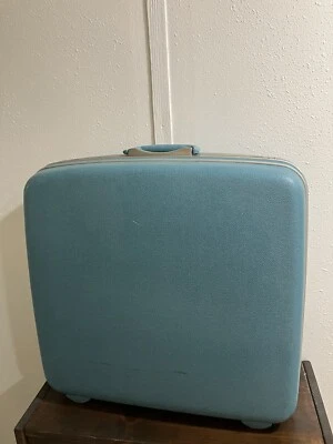 Maleta de Colección 1950’-60 MCM Samsonite Silhouette Biscayne Azul O’nite con Caja Foto 1 de 4