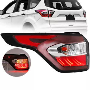 Outer Tail Light Assembly For Ford Escape 2017-2019 w/Blub Driver Left Side - Picture 1 of 8