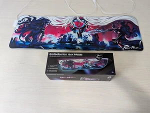 SteelSeries QcK Prism XL Neo Noir Edition Cloth RGB Gaming Mouse Pad - Afbeelding 1 van 3