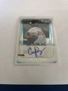 2011 BOWMAN CHROME PROSPECT #BCP108 CARLOS PEREZ ROOKIE AUTOGRAPH - Picture 1 of 1