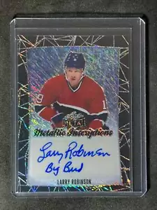 2024 Leaf Metal Hockey Legends Inscriptions Auto Larry Robinson "Big Bird" 1/1 - Picture 1 of 2