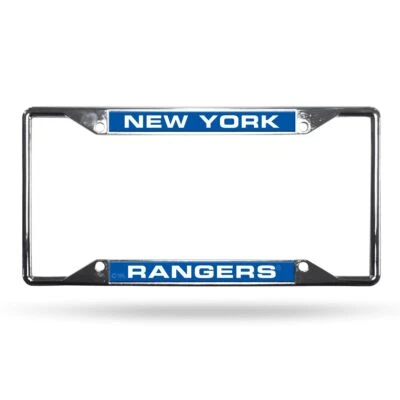 New York Rangers NHL All Corner EZ View Metal Laser Cut License Plate Frame - Image 1 of 4