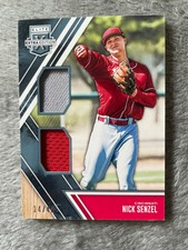 Nick Senzel #DM-NS-2017 Panini Elite Extra Edit.-Dual Materials Holo Silver /49