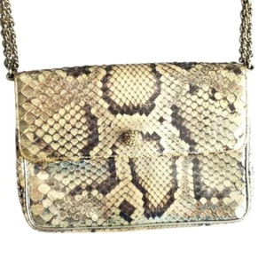 Cartera única de piel de serpiente/pitón real vintage de abejas Davis - Imagen 1 de 12
