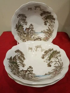 J & G Meakin English Staffordshire Olde Avon Dale Suppe Müslischalen - 3er Set - Bild 1 von 6
