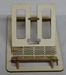 LASER CUT WOOD DESK TOP CELL PHONE STAND HOLDER - Picture 1 of 5