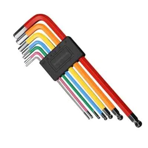 7Pcs Bicycle Colorful Hexagon Spanner Set Flat Ball Opening Wrench Bike Tool - Picture 1 of 10