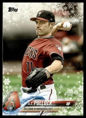 2018 Topps Holiday AJ Pollock  #177 - Image 1 of 2