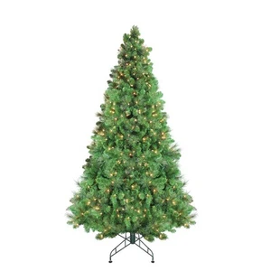 Northlight Pre-Lit Canterbury Spruce with Dew Drops Artificial Christmas Tree - - Picture 1 of 2
