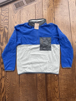 Patagonia Men's Microdini 1/2 Zip Fleece Pullover Sleet Green NWT Small - Image 1 of 4