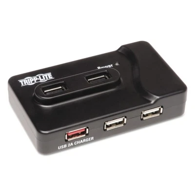 Tripp Lite U360412 6 Ports USB 3.0 SuperSpeed Charging Hub - Black New - Image 1 of 3
