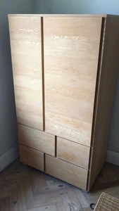 Habitat Hana Children’s Oak Wardrobe, 2 door, 4 drawer. - Picture 1 of 4