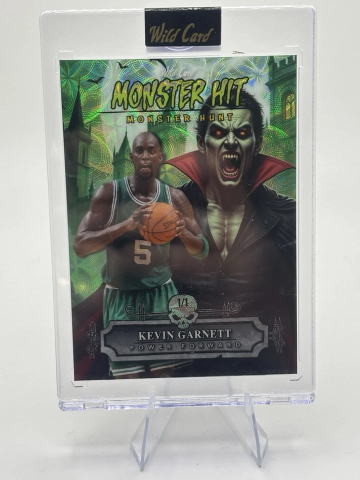 2025 Wild Card HAUNTED HITS Multi-Sport KEVIN GARNETT  Monster Hunt RARE SSP 1/1 - Image 1 of 2