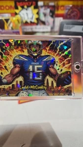 Ladd McConkey (Overload) Cracked Ice # 4/10 (Custom Heat Cards) - Picture 1 of 3