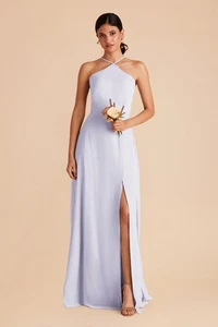 Birdy Grey Damen Juliet Chiffon Brautjungfer Neckholder Kleid Periwinkle Blau Größe M - Bild 1 von 4