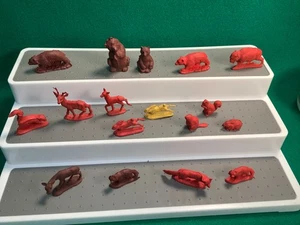 vintage auburn rubber toys wild and forest animal figures - Picture 1 of 8