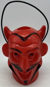 HALLOWEEN Blow Mold DEVIL Small 4.5" Candy Peerless - Picture 1 of 8