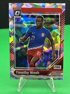 Fútbol Panini Donruss 2024-25 Timothy Weah #7 hielo agrietado óptico como nuevo 🔥⚽️🔥 - Imagen 1 de 6