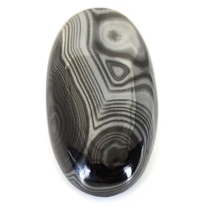23.00 Cts Natural Banded Psilomelane Oval Cabochon Loose Gemstone  28x15x6 mm - Picture 1 of 2