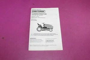 Craftsman Model 917.275282 Garden Tractor Owner’s Manual. Part 184735. See pic. - Picture 1 of 1