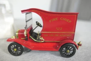 Ford Model T New York Fire Department No. 18 Die Cast Fire Chief Truck 4.25" L - Picture 1 of 15