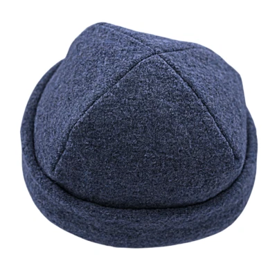 FRIHED. NORDIC WEAR Saunamütze aus Wollwalk | meerblau | Saunahut | Premium Sauna Zubehör