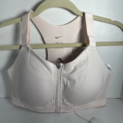 New Women Nike Alpha Sports BRA DD0436-640  a b training Light Pink - Image 1 of 4